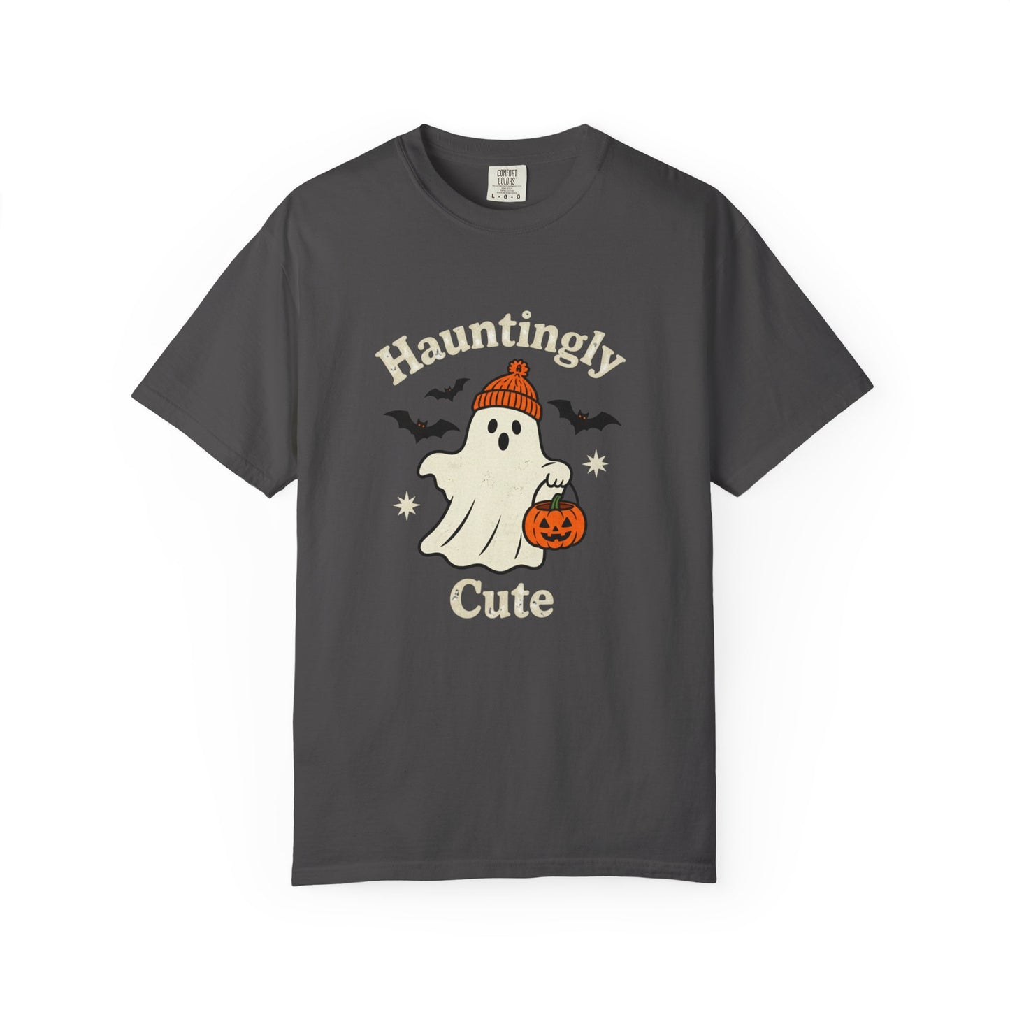 Hauntingly Cute Halloween Tee, Unisex Ghost T-Shirt, Spooky Season Shirt, Autumn Apparel, Trick or Treat Top