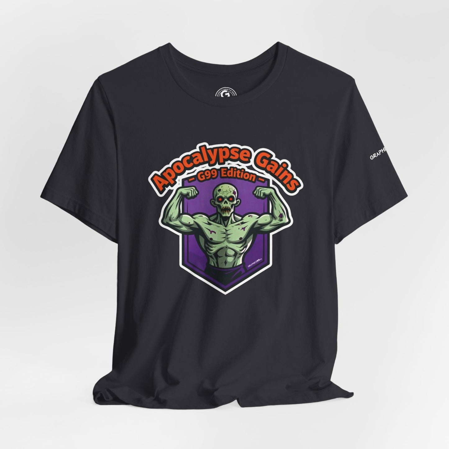 Apocalypse Gains T-Shirt | Gym Halloween Tee | Zombie Fitness Shirt for Bodybuilders | Unisex Workout Top | Funny Gym Tee for Weightlifters & Fitness Lovers