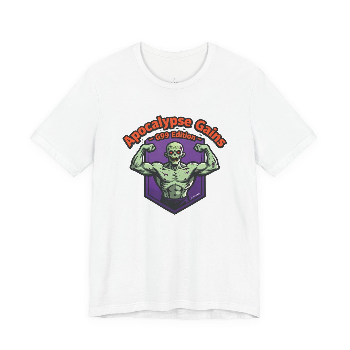 Apocalypse Gains T-Shirt | Gym Halloween Tee | Zombie Fitness Shirt for Bodybuilders | Unisex Workout Top | Funny Gym Tee for Weightlifters & Fitness Lovers