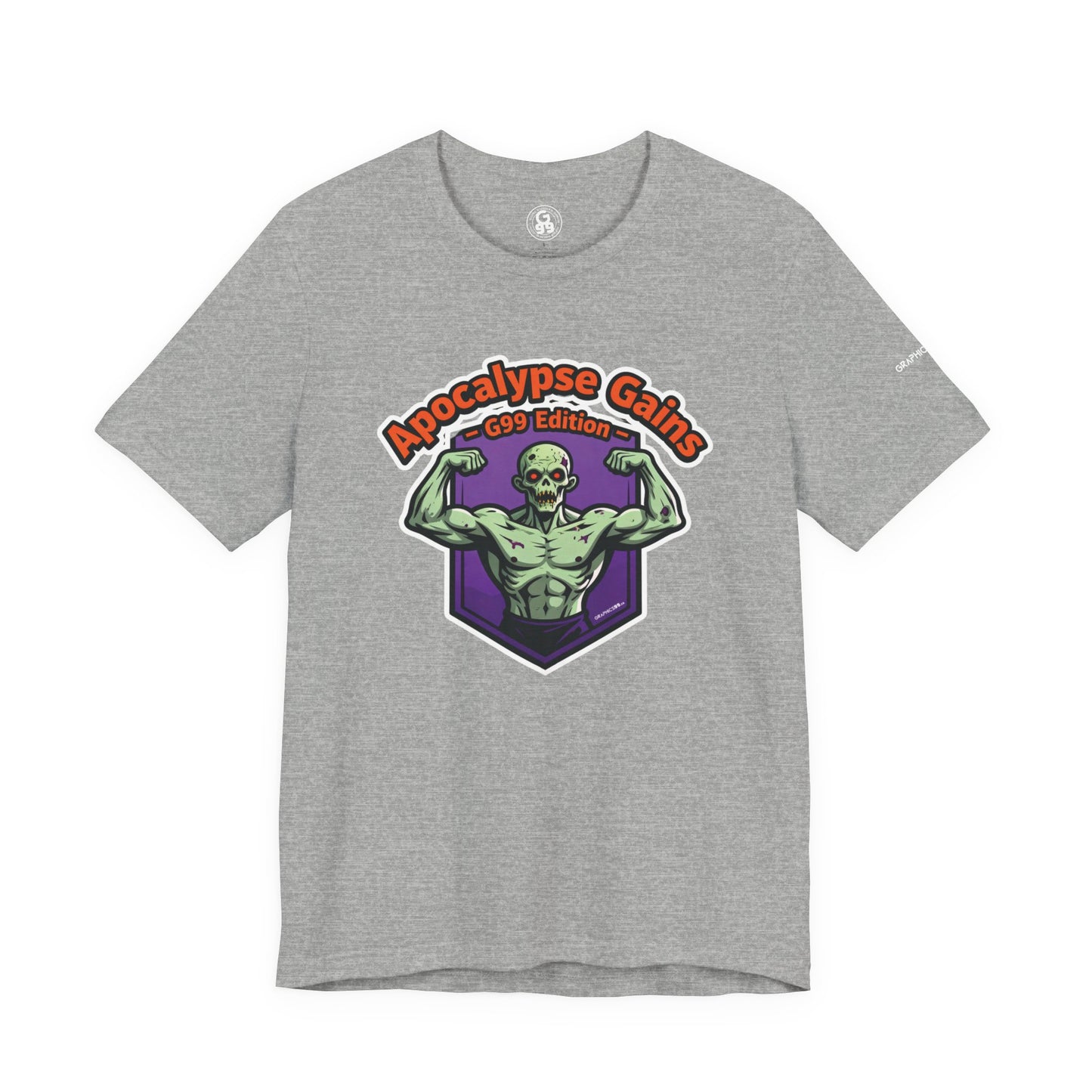 Apocalypse Gains T-Shirt | Gym Halloween Tee | Zombie Fitness Shirt for Bodybuilders | Unisex Workout Top | Funny Gym Tee for Weightlifters & Fitness Lovers