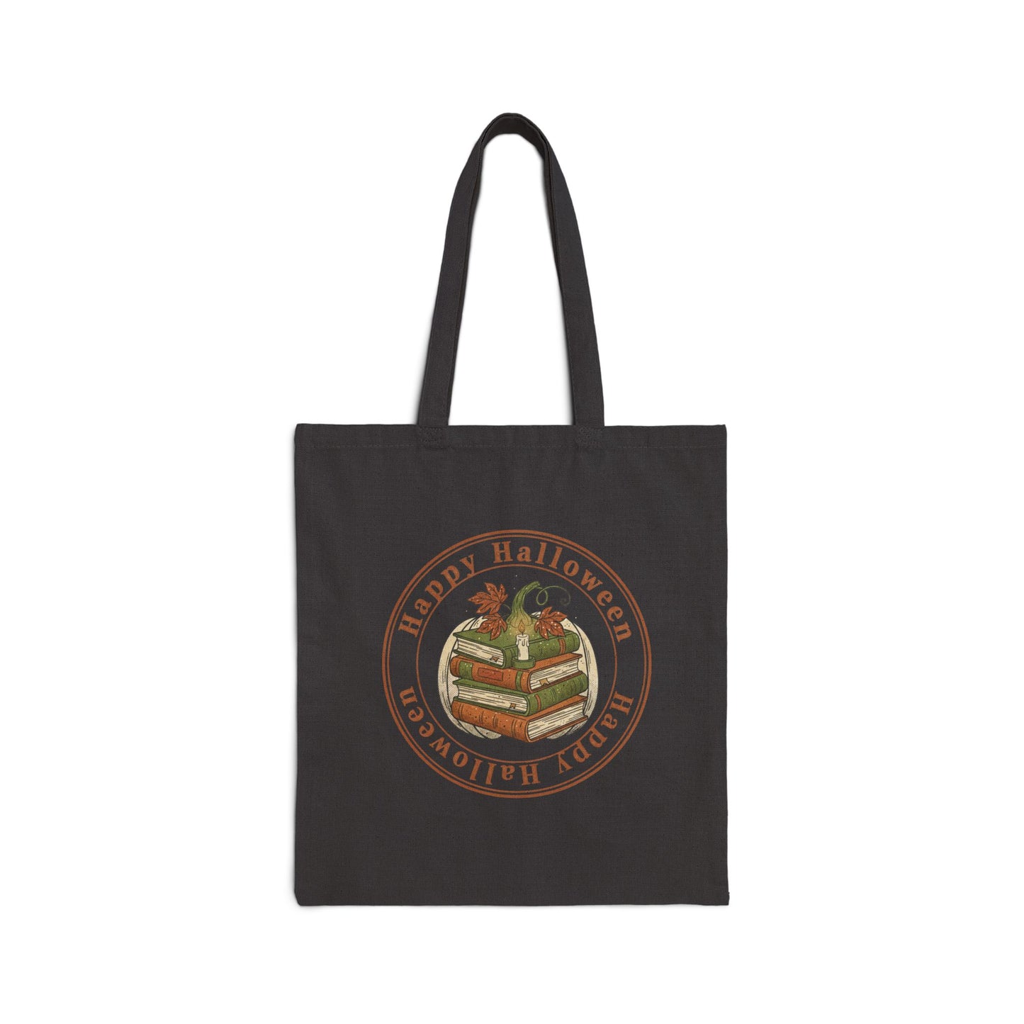 Happy Halloween Cotton Canvas Tote Bag, Eco-Friendly Tote, Halloween Bag, Trick or Treat Tote, Gift for Halloween Lovers