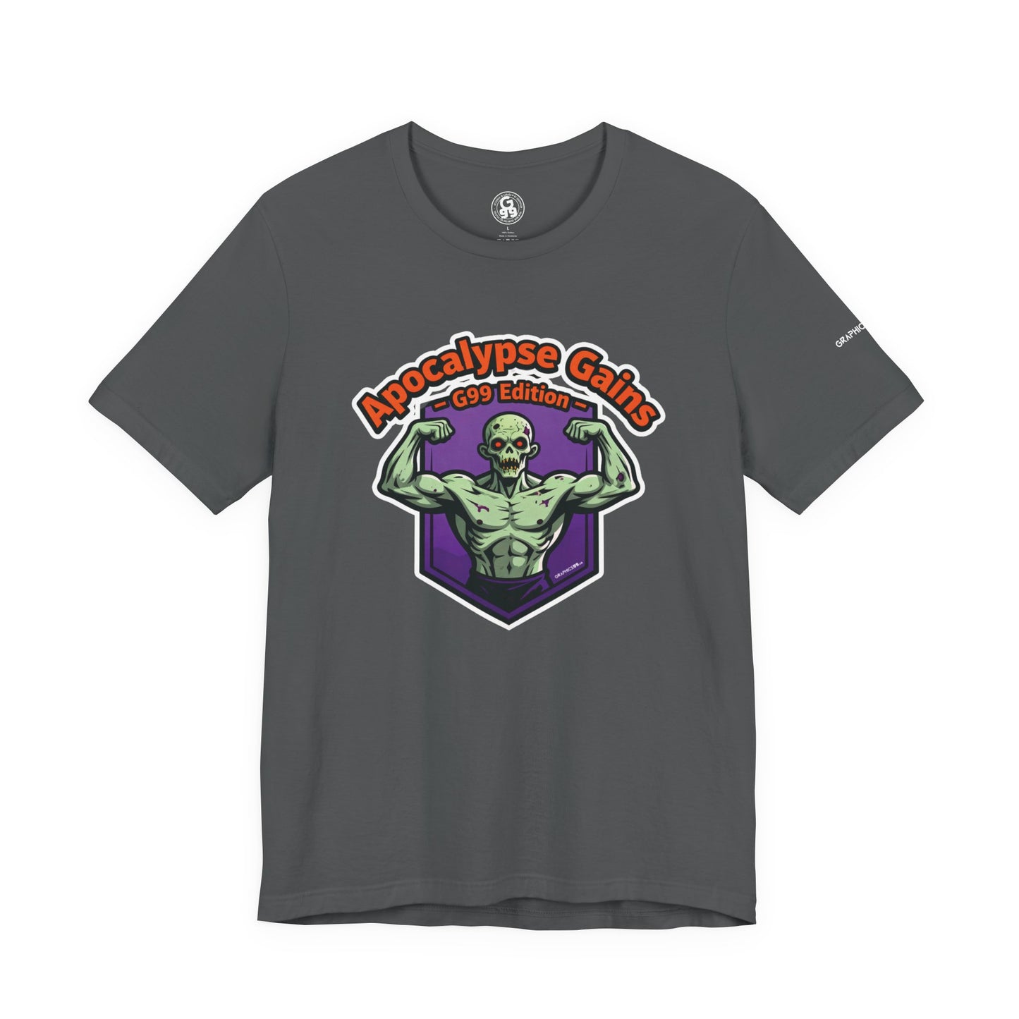 Apocalypse Gains T-Shirt | Gym Halloween Tee | Zombie Fitness Shirt for Bodybuilders | Unisex Workout Top | Funny Gym Tee for Weightlifters & Fitness Lovers