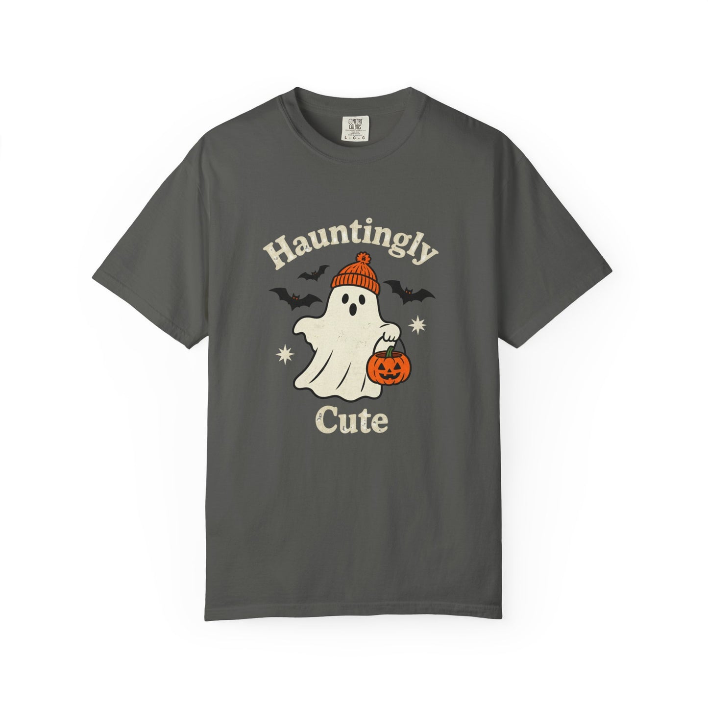 Hauntingly Cute Halloween Tee, Unisex Ghost T-Shirt, Spooky Season Shirt, Autumn Apparel, Trick or Treat Top