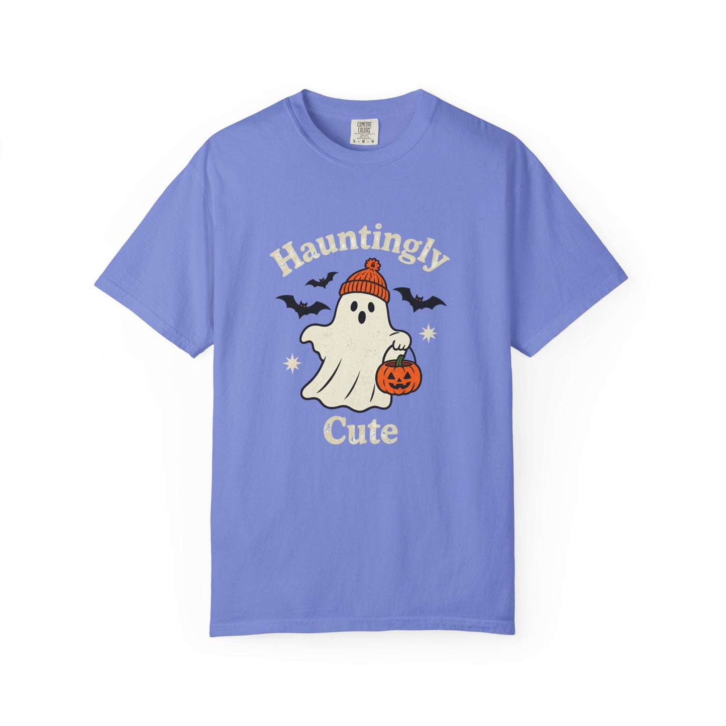 Hauntingly Cute Halloween Tee, Unisex Ghost T-Shirt, Spooky Season Shirt, Autumn Apparel, Trick or Treat Top
