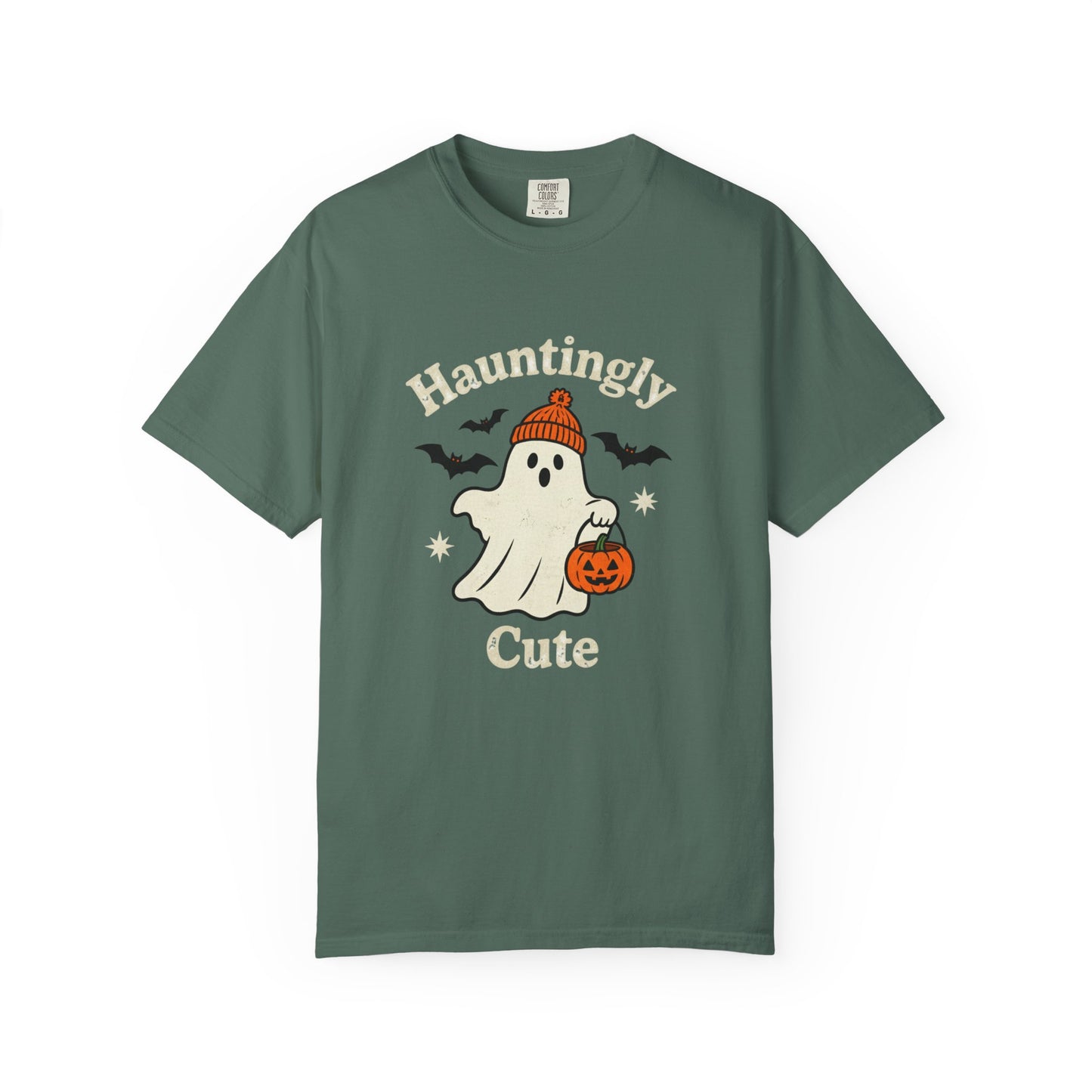 Hauntingly Cute Halloween Tee, Unisex Ghost T-Shirt, Spooky Season Shirt, Autumn Apparel, Trick or Treat Top