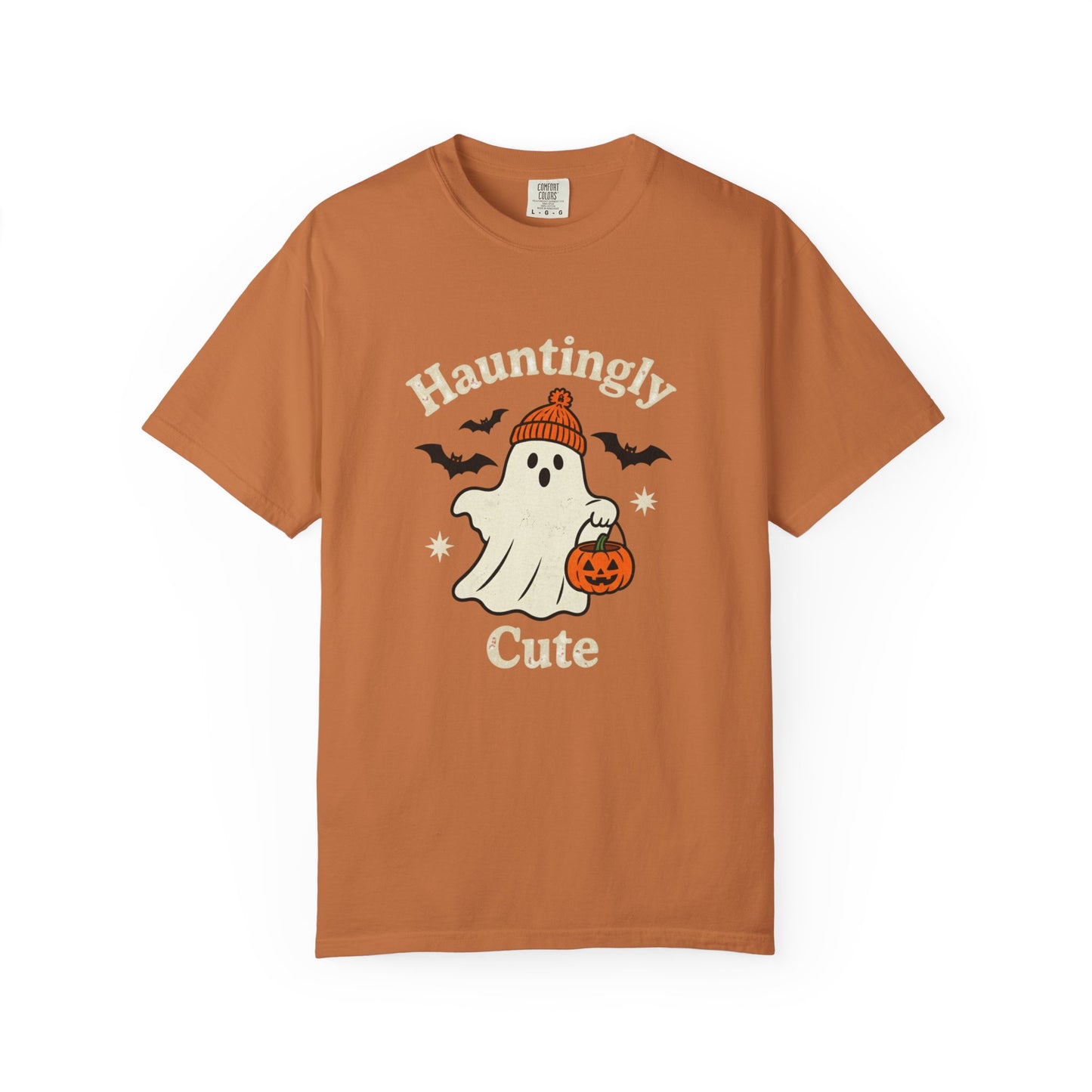 Hauntingly Cute Halloween Tee, Unisex Ghost T-Shirt, Spooky Season Shirt, Autumn Apparel, Trick or Treat Top