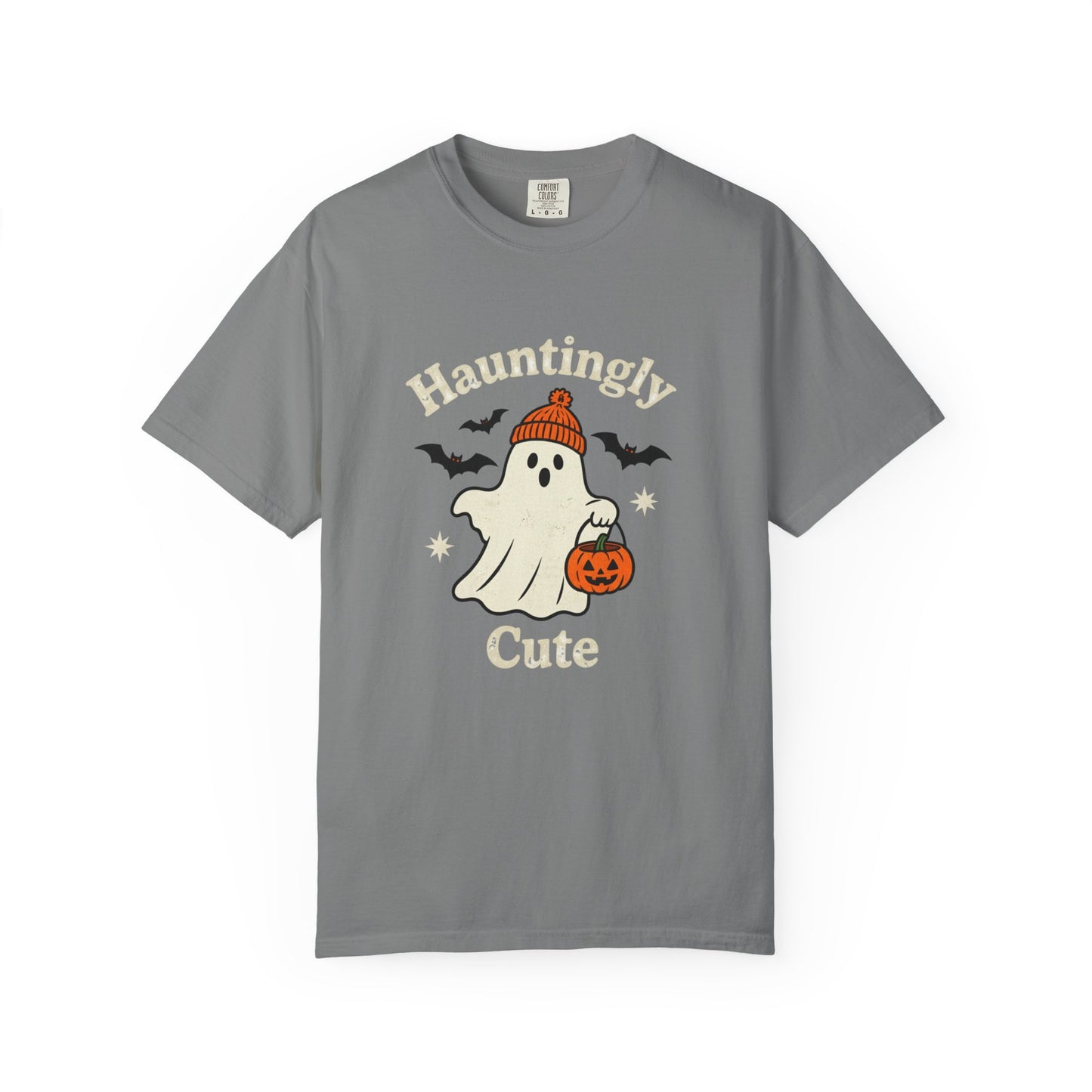 Hauntingly Cute Halloween Tee, Unisex Ghost T-Shirt, Spooky Season Shirt, Autumn Apparel, Trick or Treat Top