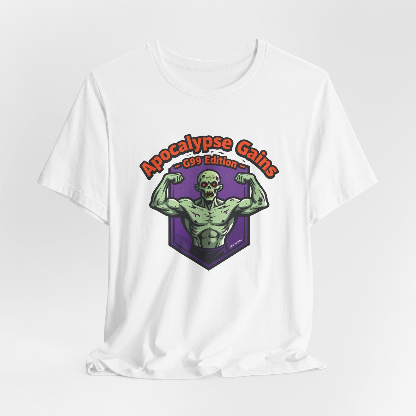 Apocalypse Gains T-Shirt | Gym Halloween Tee | Zombie Fitness Shirt for Bodybuilders | Unisex Workout Top | Funny Gym Tee for Weightlifters & Fitness Lovers