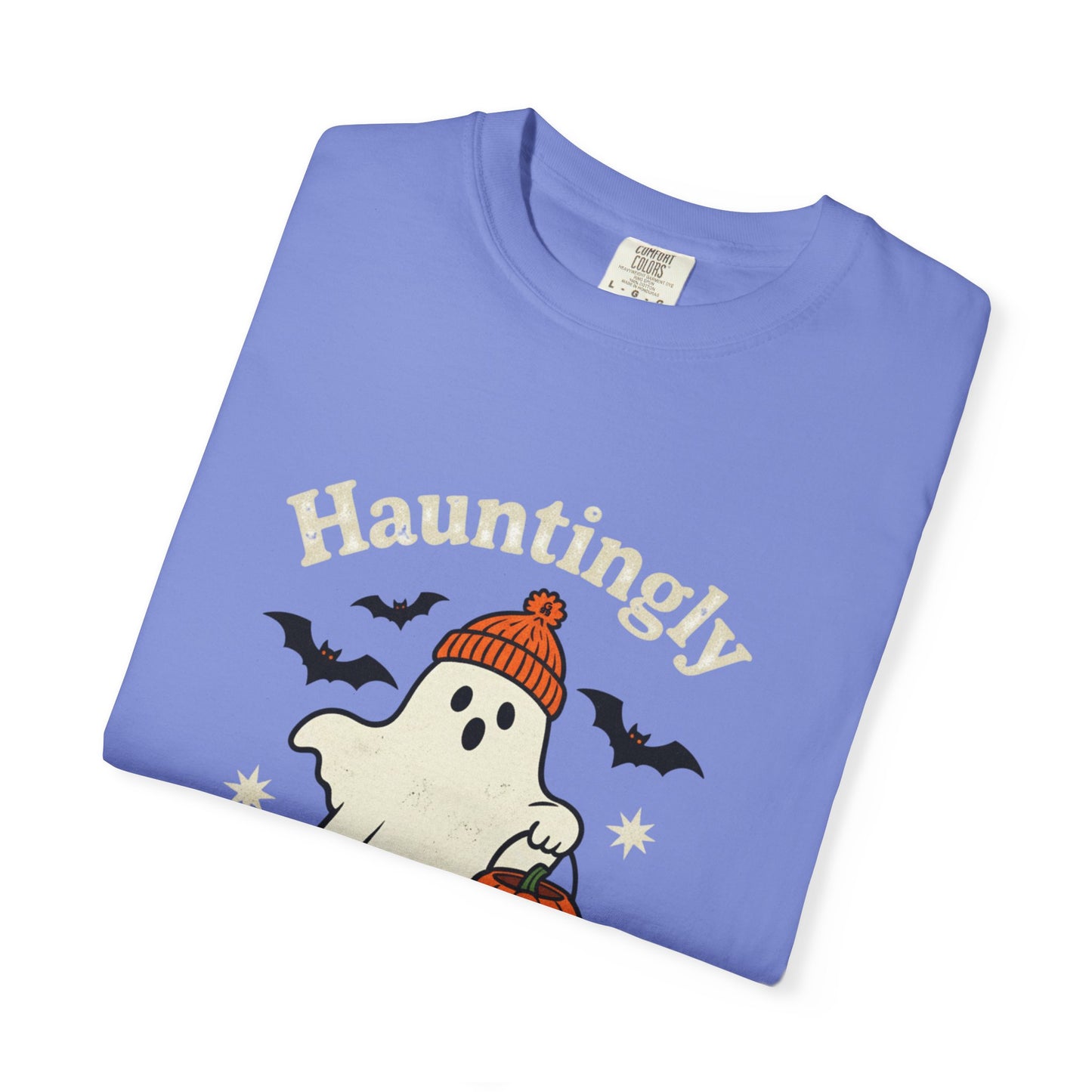 Hauntingly Cute Halloween Tee, Unisex Ghost T-Shirt, Spooky Season Shirt, Autumn Apparel, Trick or Treat Top