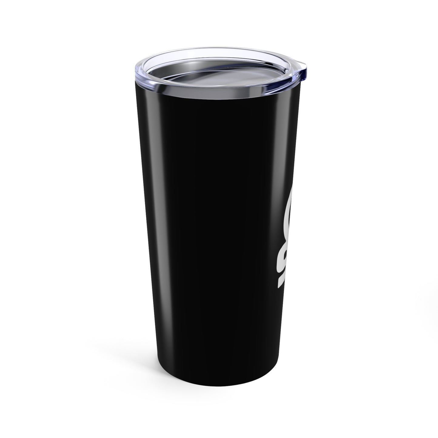 Sleek Black Tumbler with Graphics | Stylish Travel Mug for Coffee Lovers, Personalized Gift, Office Cup, Drinkware Essential
