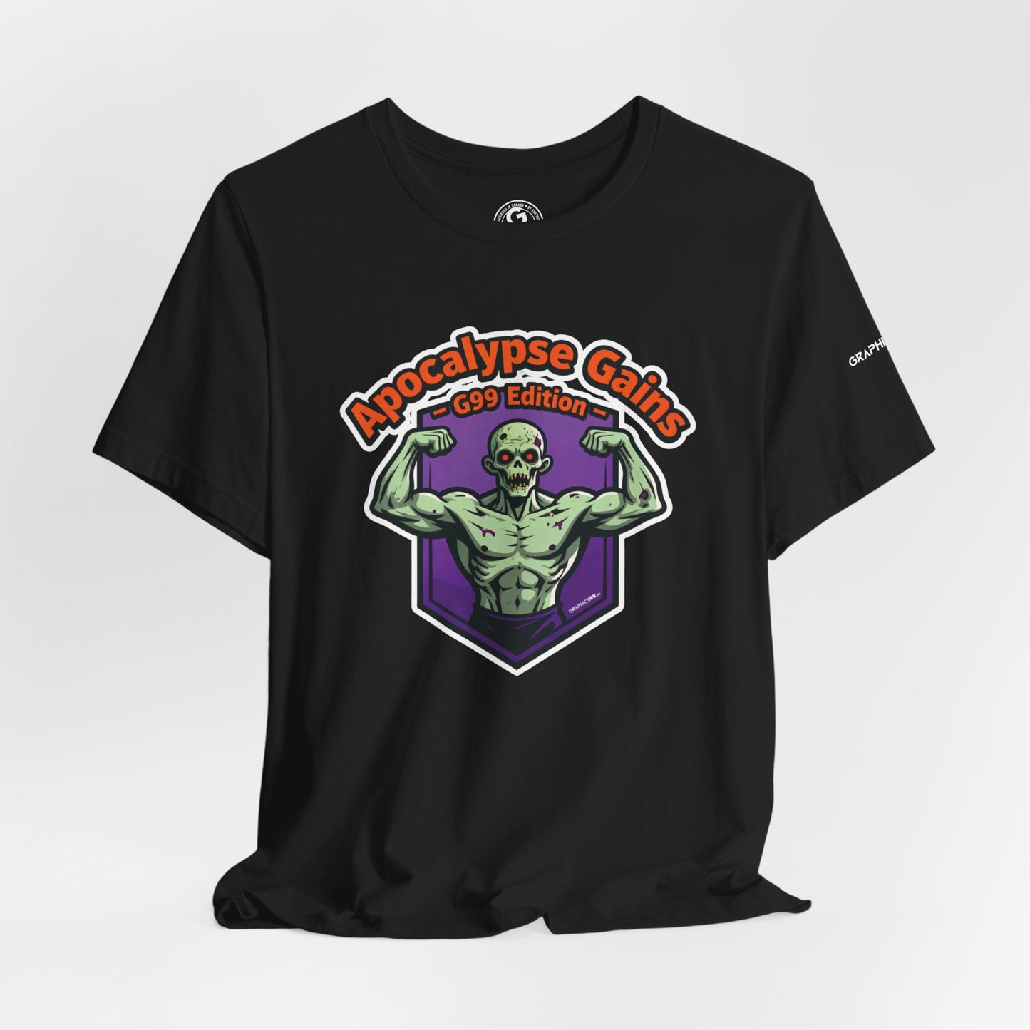Apocalypse Gains T-Shirt | Gym Halloween Tee | Zombie Fitness Shirt for Bodybuilders | Unisex Workout Top | Funny Gym Tee for Weightlifters & Fitness Lovers