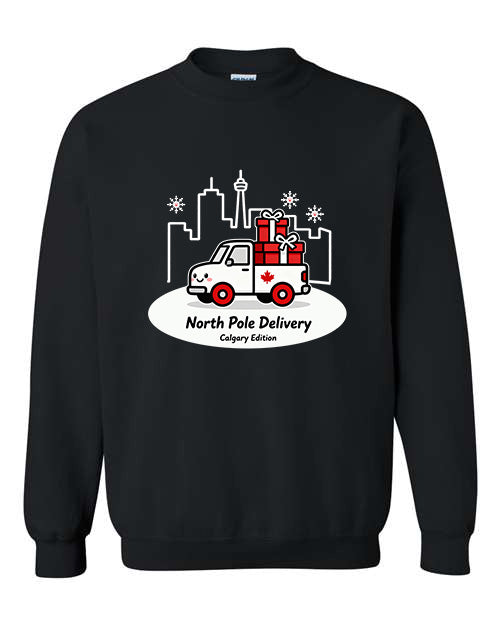 North Pole Delivery Calgary Edition Christmas Sweatshirt